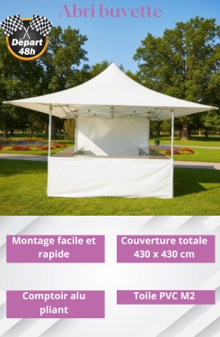Découvrez notre abri buvette facile à monter